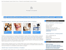 Tablet Screenshot of bangkokcosmeticdentist.com